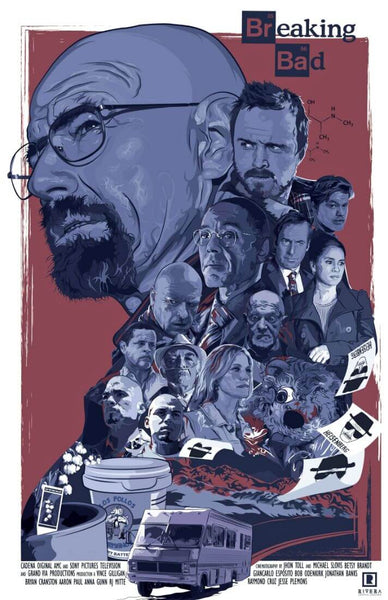 Breaking Bad - Bryan Cranston - Walter White - TV Show Art Poster 6 - Life Size Posters