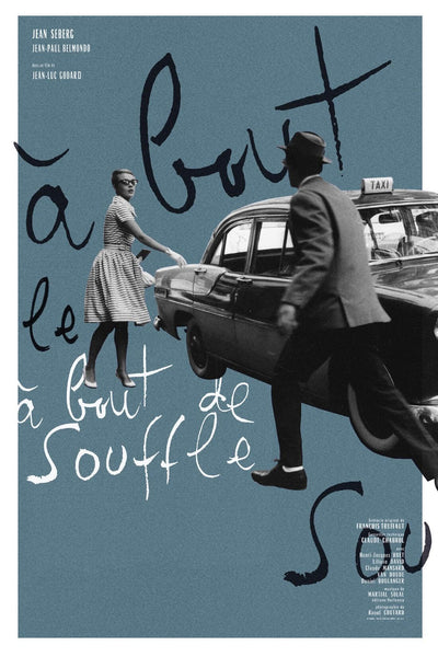 Breathless (A Bout De Souffle) - Jean-Luc Godard - French New Wave Cinema - Art Poster - Posters