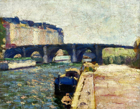 Bridge Over The sisene (Pont de Seine) - Henri Matisse - Neo-Impressionist Art Painting - Large Art Prints by Henri Matisse