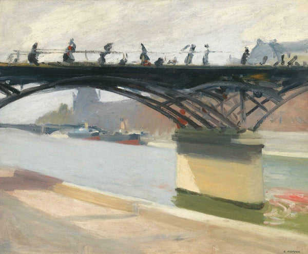Bridge of the Arts, Paris (Pont des Arts) - Ed Hopper - Canvas Prints