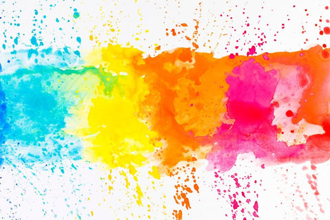 Bright Color Splashes - Canvas Prints