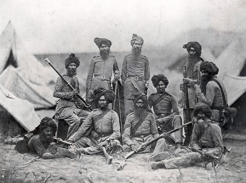 British 15th Punjab Infantry regiment (1858) - Canvas Prints