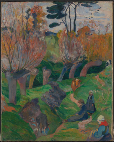Brittany Landscape - Canvas Prints by Paul Gauguin