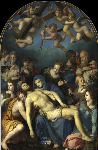 Deposition Of Christ - Large Art Prints by Agnolo Bronzino