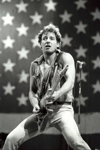 Bruce Springsteen - Born In The USA Tour 1985 - Rock Music Classic Concert Poster by Jerry