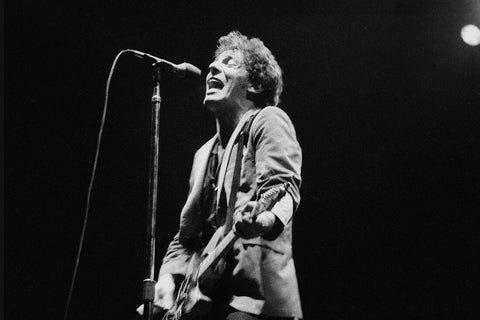 Bruce Springsteen - Live in Concert 1975 - Rock Music Vintage Concert Poster - Large Art Prints by Jerry