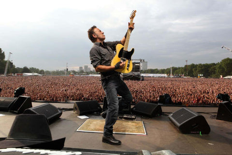 Bruce Springsteen - Live in Leipzig 2013 - Rock Music Concert Poster - Framed Prints by Jerry