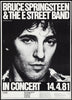 Bruce Springsteen & The E Street Band - Concert Poster (Germany 1981) - Music Poster - Framed Prints