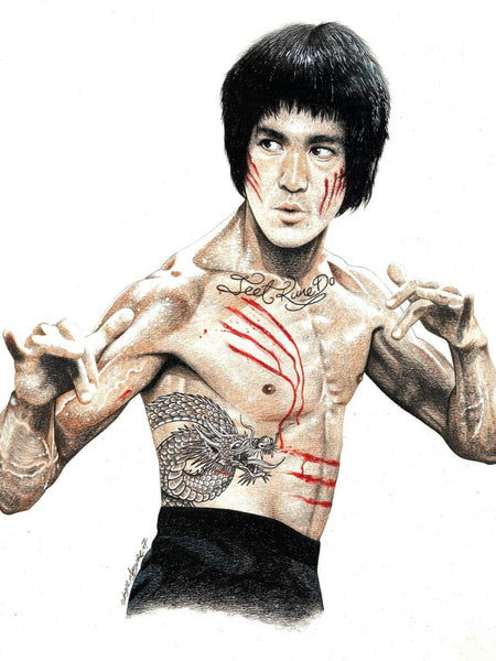 Bruce Lee - Art Poster - Canvas Prints