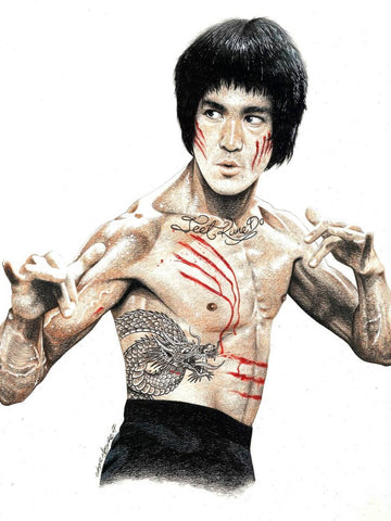 Bruce Lee - Art Poster - Posters by Carl