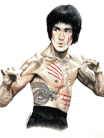 Bruce Lee - Art Poster by Carl