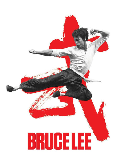 Bruce Lee Classic Flying Kick - Framed Prints