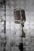 Brushed Metal Microphone - Canvas Prints