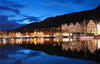 Bryggen Bergen Night - Canvas Prints