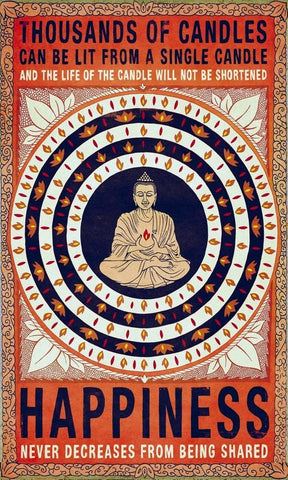 Buddha - Share - Happiness - Art Prints by Anzai