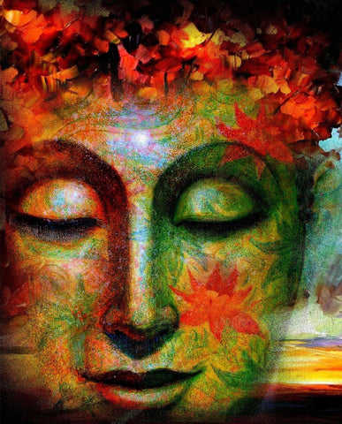 Buddha - Colorful Painting - Posters