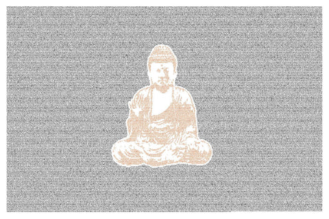 Buddha Art - Text Of Siddhartha by Herman Hesse In the Background - Life Size Posters