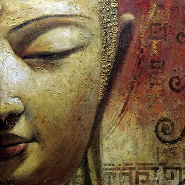 Buddha Abstract Painting - Framed Prints