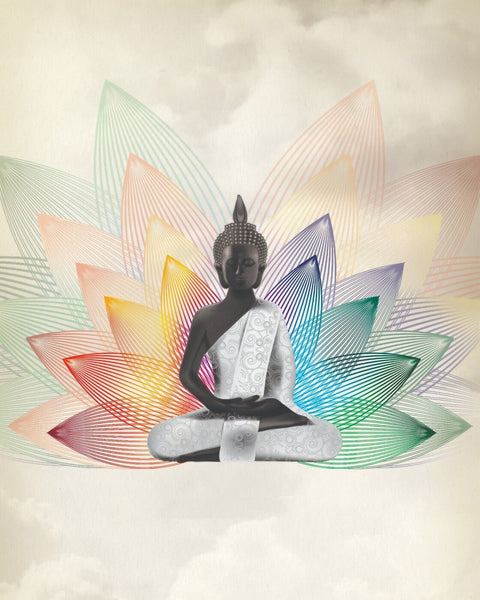 Buddha Contemporary Digital Art - Posters