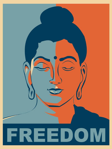 Buddha Freedom - Art Prints