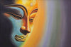 Buddha Gaze Art Painting - Canvas Prints