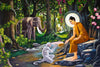 Buddha In The Forest - Framed Prints