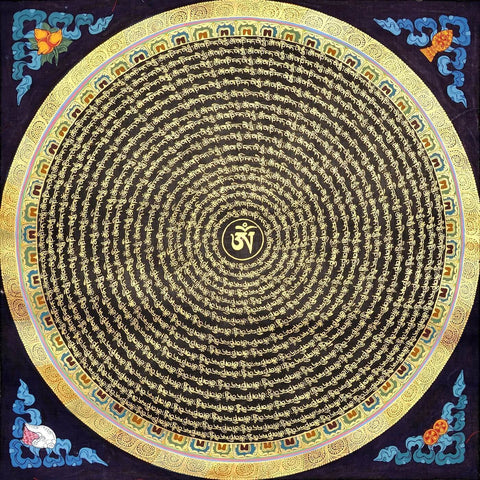 Buddha Mandala - Om Mani - Framed Prints