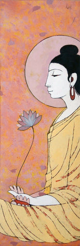 Buddha Tall - Canvas Prints by Anzai