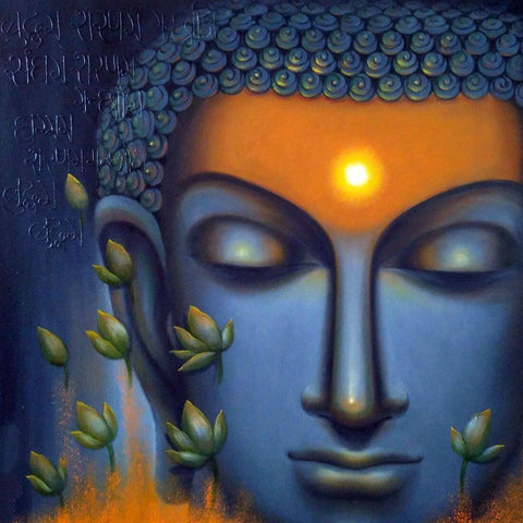 Buddham Sharanam Painting - Framed Prints by Anzai