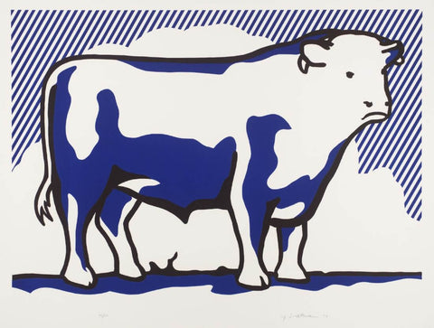 Bull Profile Series, Plate II – Roy Lichtenstein – Pop Art Painting by Roy Lichtenstein