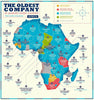 Business Map - The Oldest Company Still In Business in Africa - Poster Fine Art Infographic For Office - Art Prints