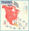 Business Map - The Oldest Company Still In Business in North America - Poster Fine Art Infographic For Office - Posters