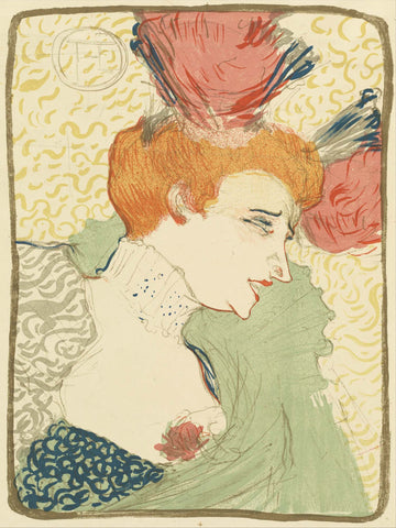 Bust of Mlle. Marcelle Lender (Mlle. Marcelle Lender, en buste) - Posters by Henri de Toulouse-Lautrec