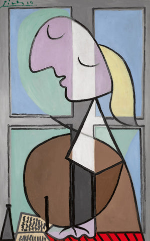 Buste De Femme De Profil, Femme Écrivant (Portrait Of A Woman - Marie-Thérèse Walter) by Pablo Picasso