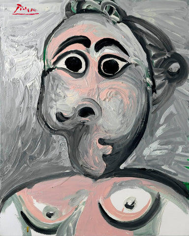Bust of a Woman (Buste de femme) 1970 – Pablo Picasso Painting by Pablo Picasso
