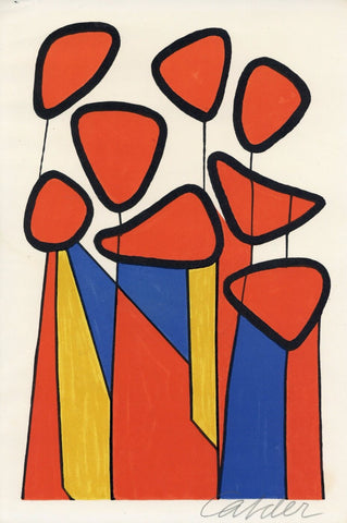 Calder Lithograph - Framed Prints by Alexander Calder
