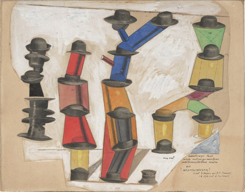Cest Le Chapeau Qui Fait Lhomme - (The Hat Makes the Man) - Canvas Prints by Max Ernst