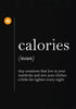 Calories Defined - Art Prints
