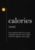 Calories Defined - Canvas Prints