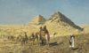 Camel Caravan Amid The Pyramids - Art Prints