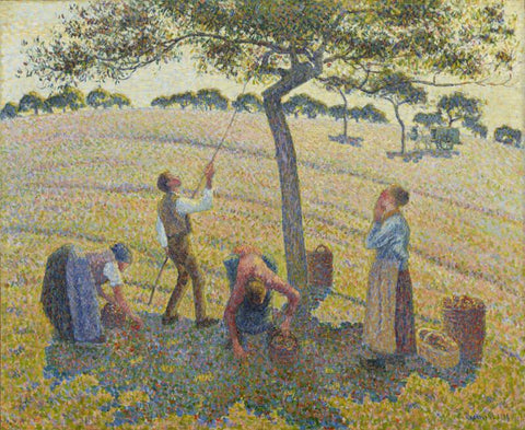 Apple Harvest At Eragny by Camille Pissaro