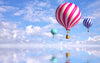 Candy Colored Hot Air Balloons In The Sky - Canvas Prints