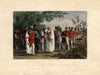 Captain William Hodson captured the King of Delhi - Robert Montgomery Martin - c 1860 Vintage Orientalist Painting of India - Canvas Prints