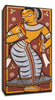 Set of 2 Jamini Roy Paintings - Gallery Wrapped Art Print (13 x 24) inches each