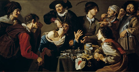 The Tooth Puller - Caravaggio - Framed Prints