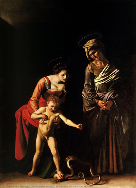 Madonna and Child with St. Anne - Caravaggio - Life Size Posters