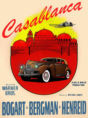 Casablanca - Tallenge Classic Hollywood Movie Poster by Tim