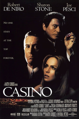 Casino - Robert De Niro Joe Pesci - Martin Scorsese Hollywood English Movie Poster - Life Size Posters by Kaiden Thompson
