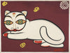 Cat - Jamini Roy - Bengal School Art Painting - Posters