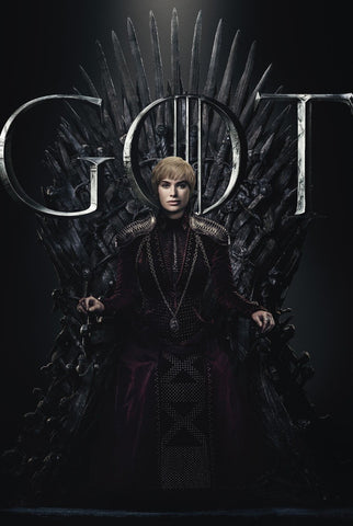 Cersie Lannister- Iron Throne - Art From Game Of Thrones - Art Prints